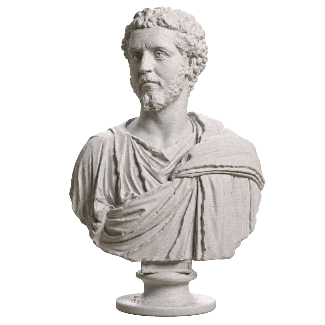 Male Portrait, SMK KAS560 Marble Stone collectible bust