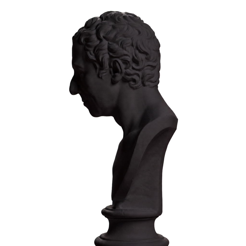 Johann Joachim Winckelmann Charcoal Black collectible bust