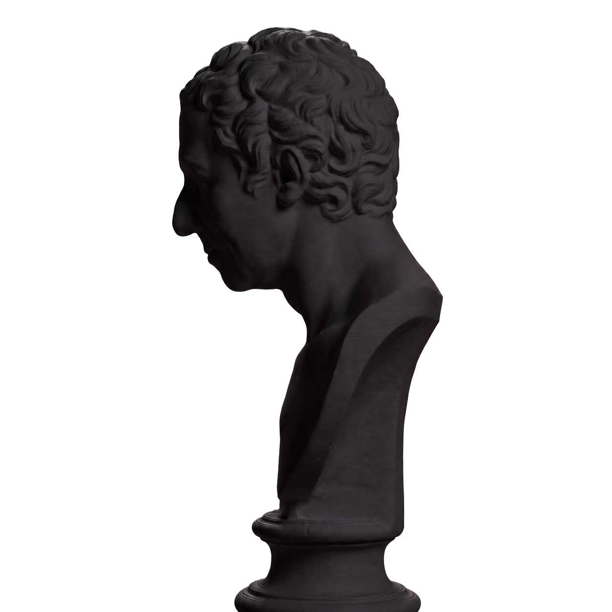 Johann Joachim Winckelmann Charcoal Black collectible bust