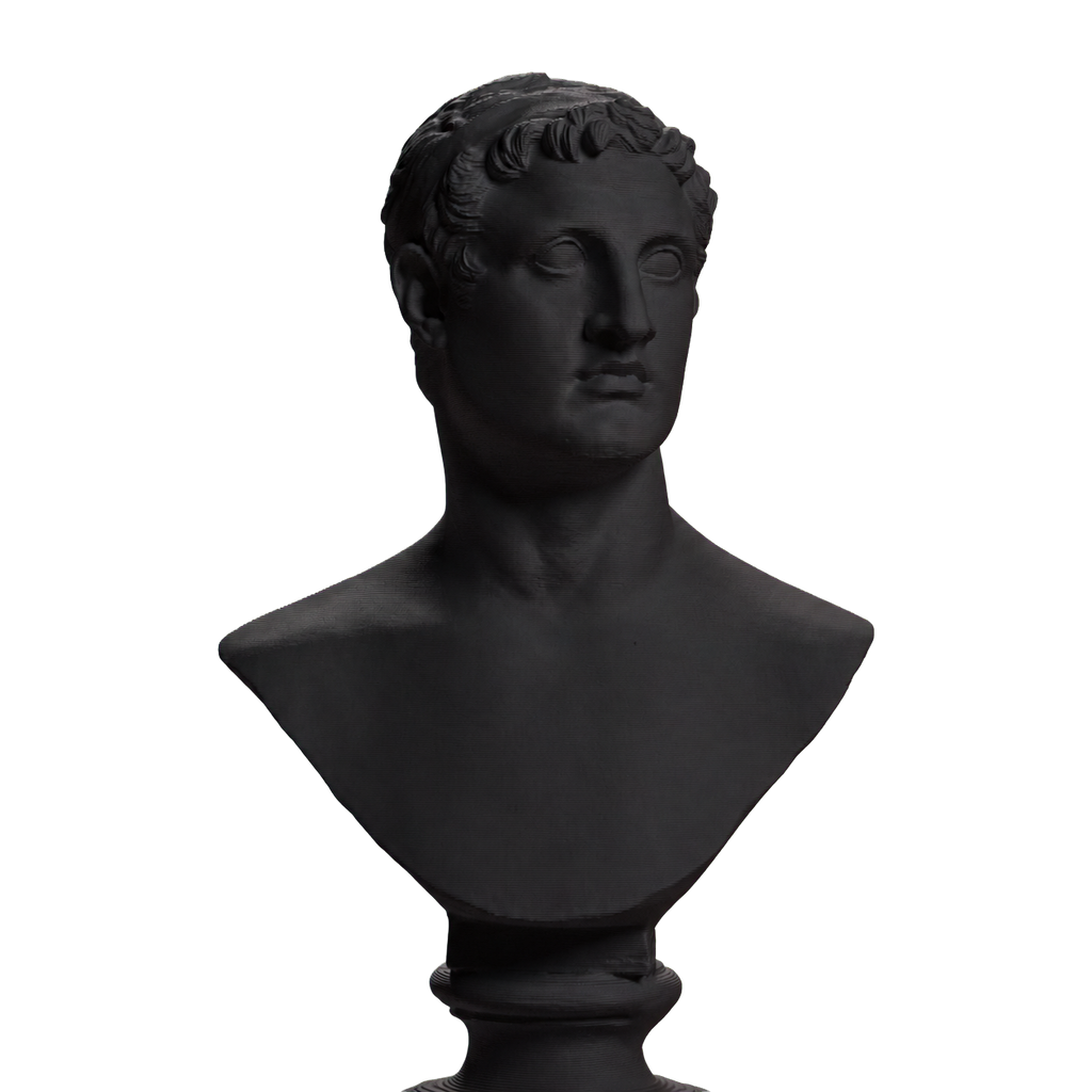 Ptolemy II Philadelphus Charcoal Black collectible bust