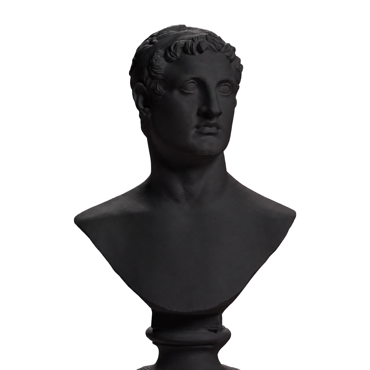 Ptolemy II Philadelphus Charcoal Black collectible bust