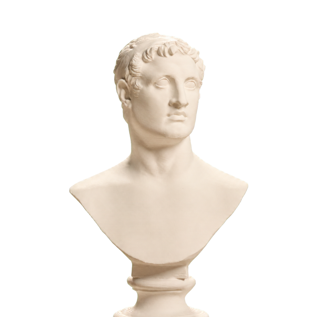Ptolemy II Philadelphus Ivory White collectible bust