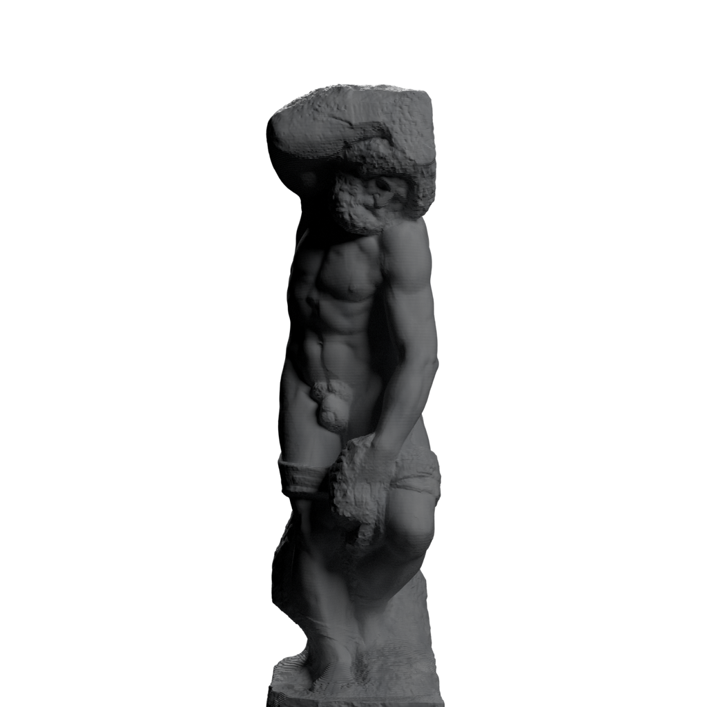 The Bearded Slave by Michelangelo Marble Stone collectible bust