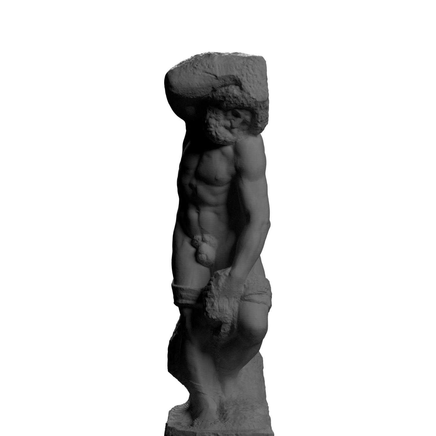 The Bearded Slave by Michelangelo Marble Stone collectible bust