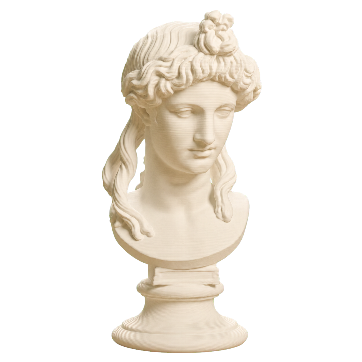 Roman Woman with Bound Hair, SMK KAS807 Ivory White collectible bust