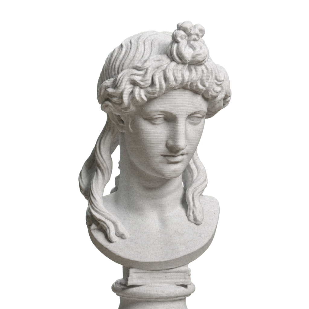 Roman Woman with Bound Hair, SMK KAS807 Marble Stone collectible bust