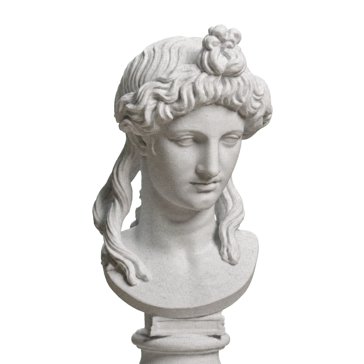 Roman Woman with Bound Hair, SMK KAS807 Marble Stone collectible bust