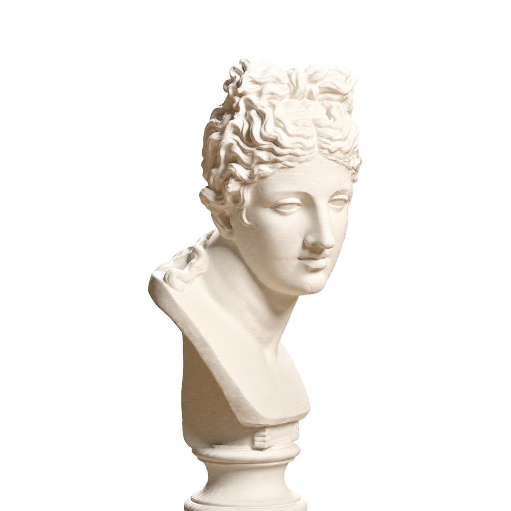 Roman Woman with Head Turned Right, SMK KAS531 Ivory White collectible bust