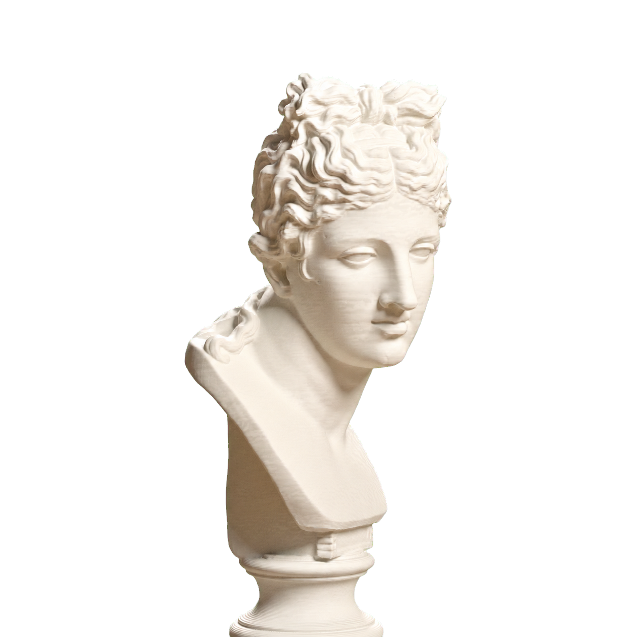 Roman Woman with Head Turned Right, SMK KAS531 Ivory White collectible bust