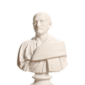 Roman Man in a Trabea, SMK KAS685 Ivory White collectible bust