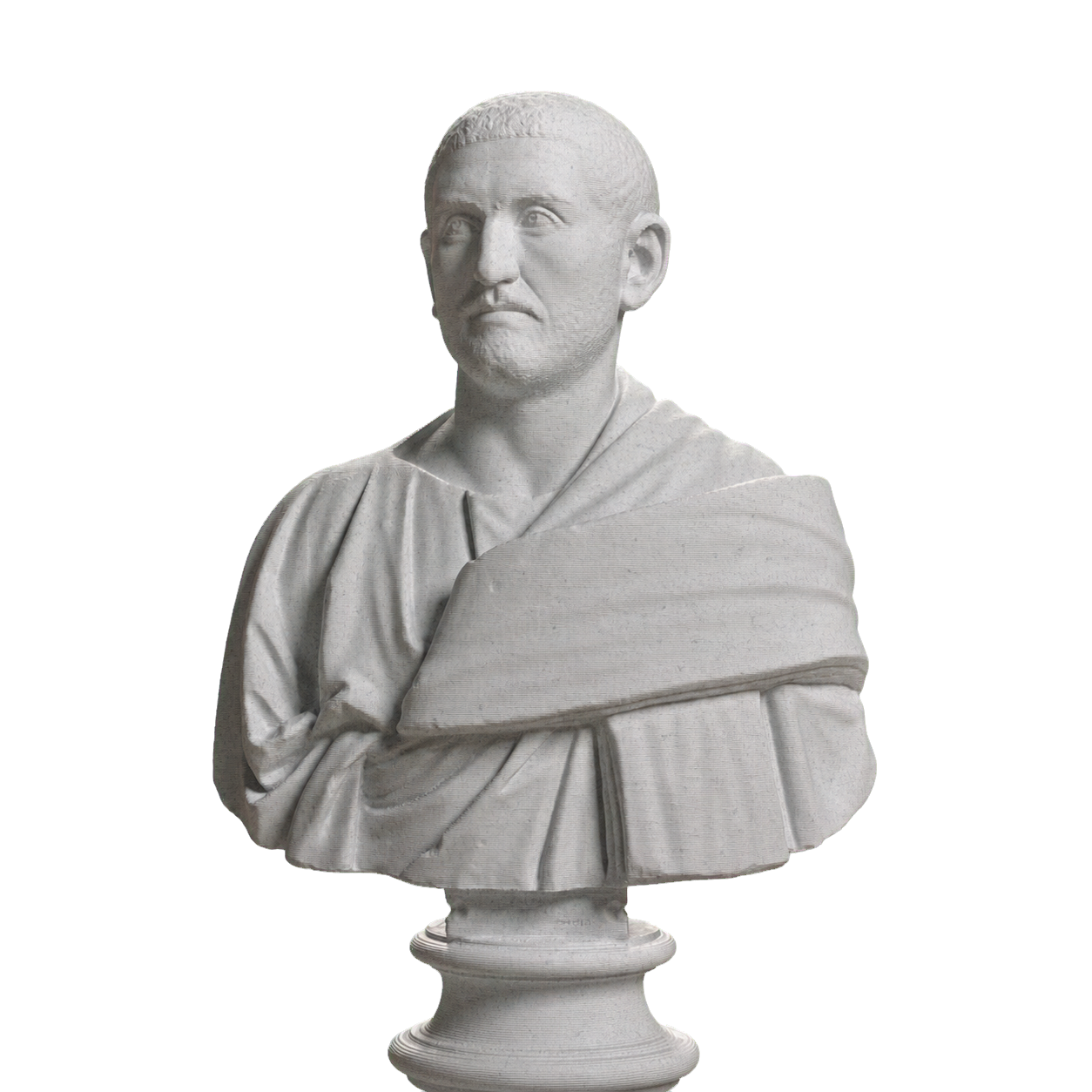 Roman Man in a Trabea, SMK KAS685 Marble Stone collectible bust