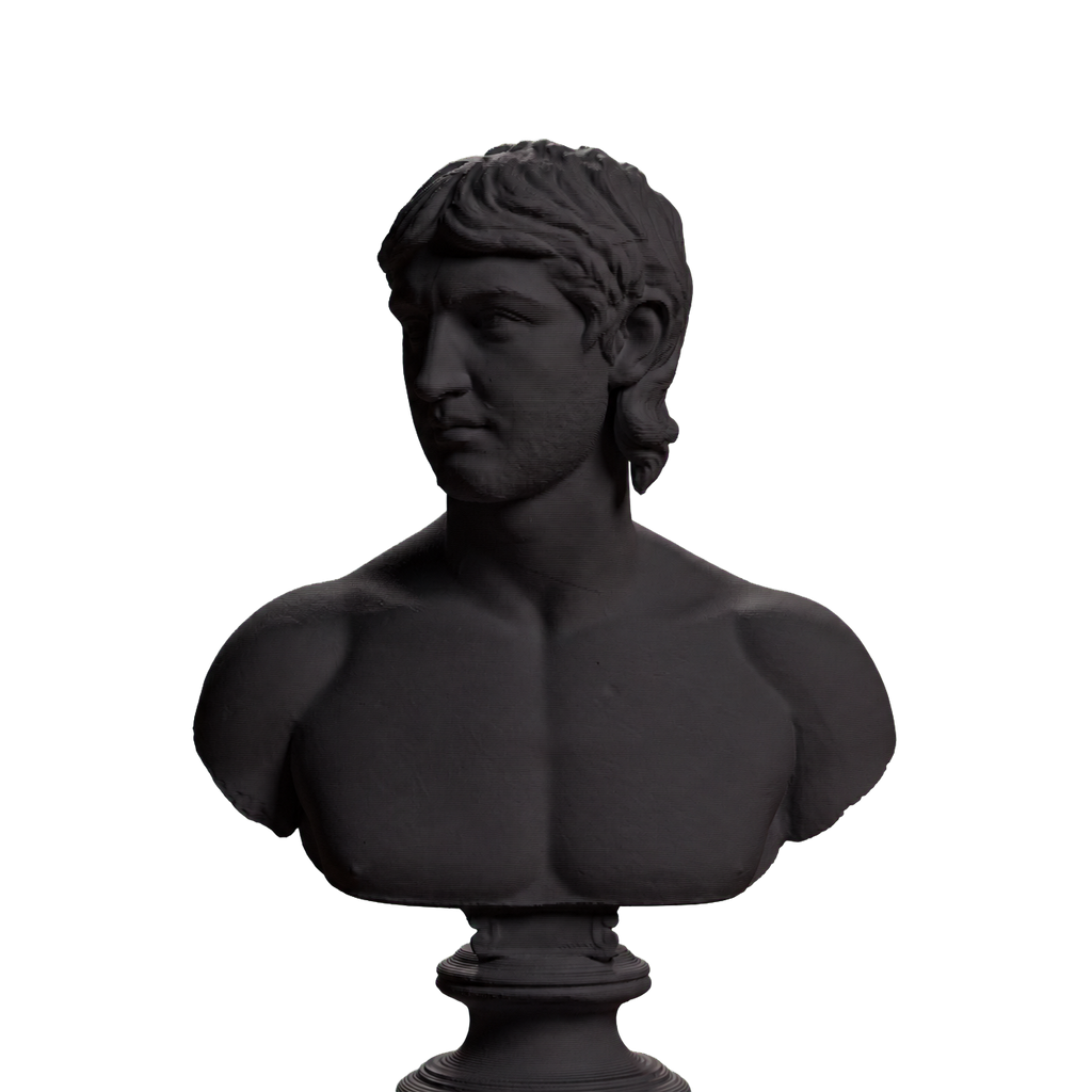 Young Barbarian Portrait, SMK KAS1200 Charcoal Black collectible bust
