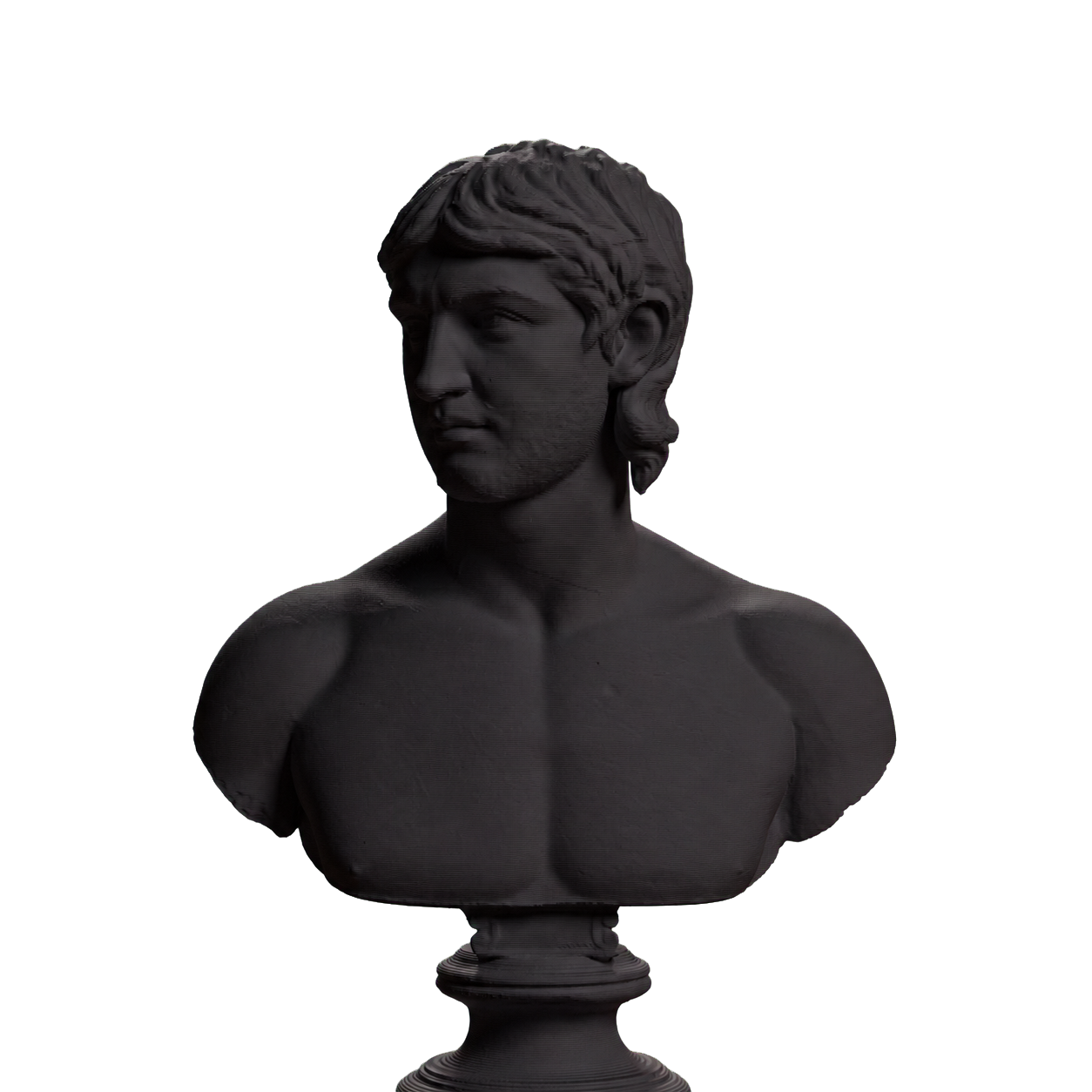 Young Barbarian Portrait, SMK KAS1200 Charcoal Black collectible bust
