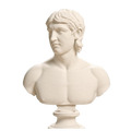 Young Barbarian Portrait, SMK KAS1200 Ivory White collectible bust