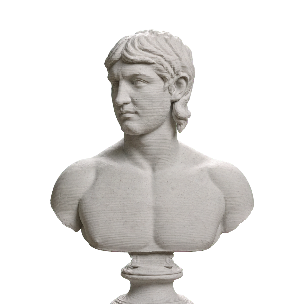 Young Barbarian Portrait, SMK KAS1200 Marble Stone collectible bust