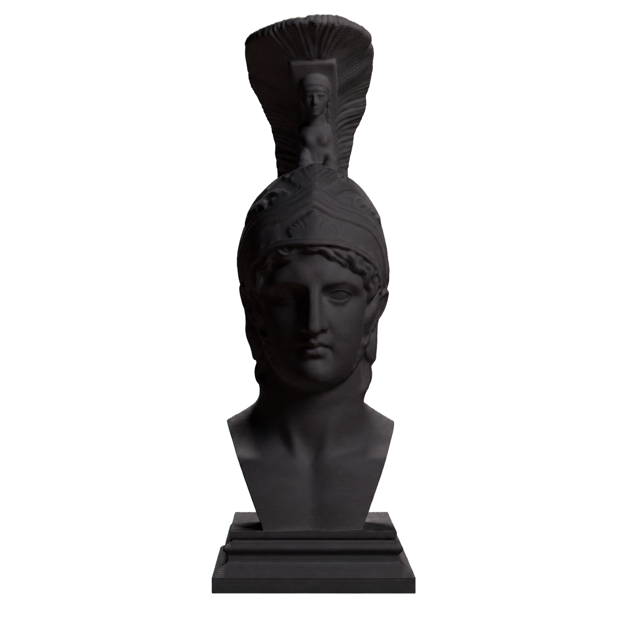 Ares Charcoal Black collectible bust