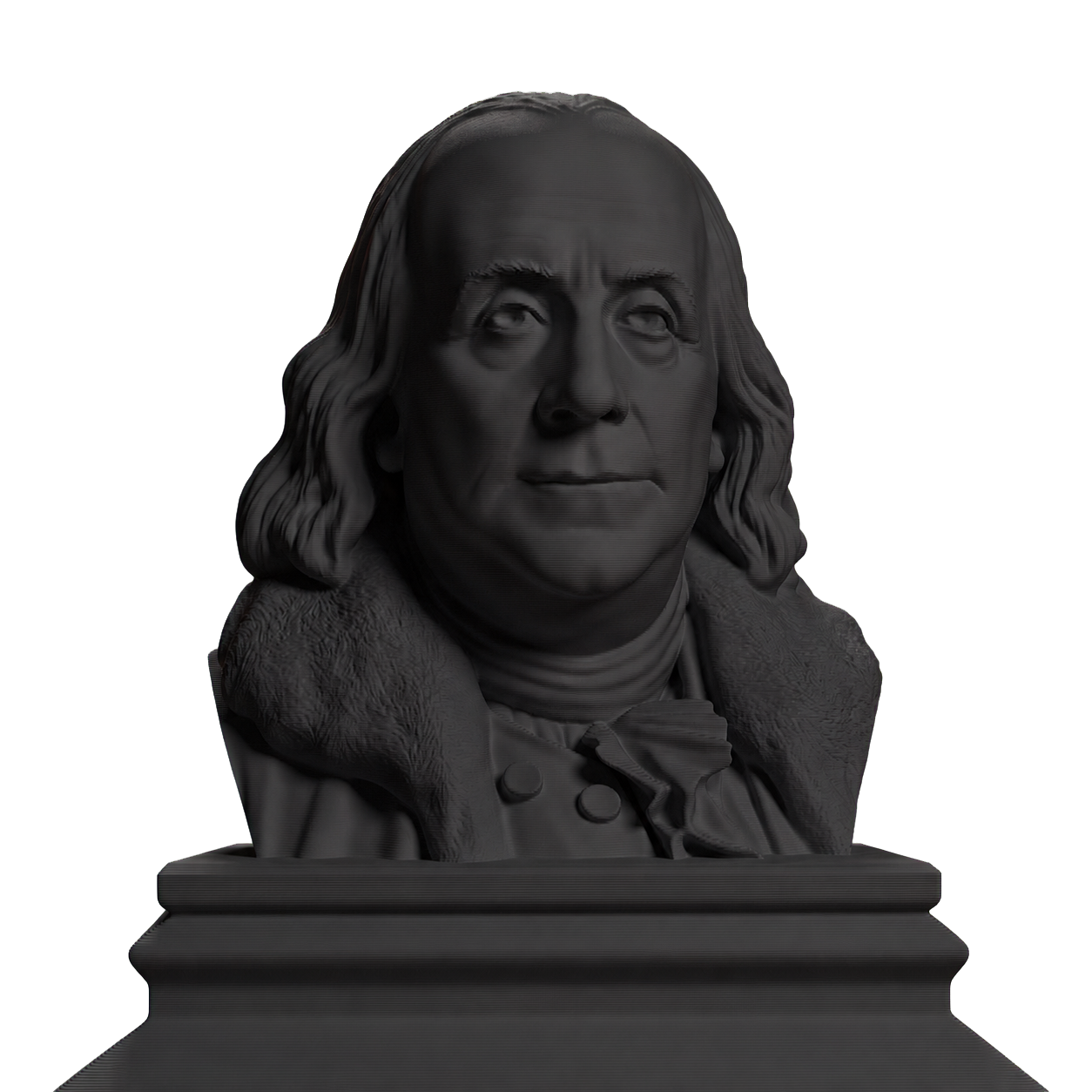 Benjamin Franklin Charcoal Black collectible bust