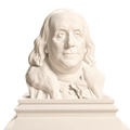 Benjamin Franklin Ivory White collectible bust
