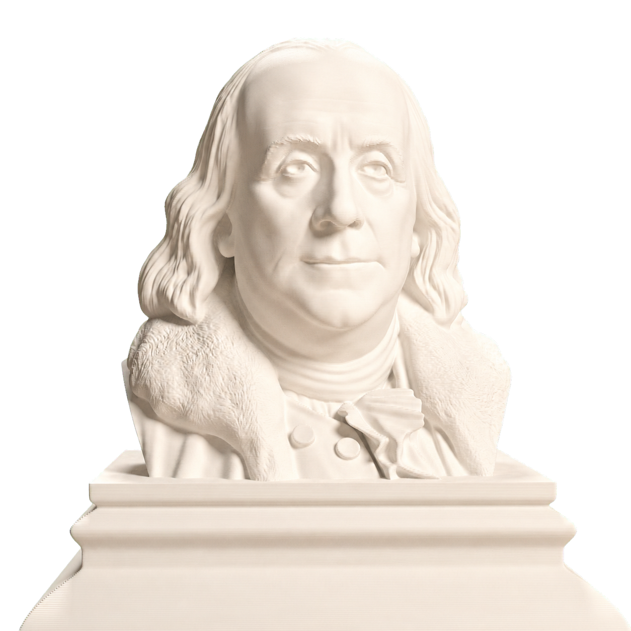 Benjamin Franklin Ivory White collectible bust