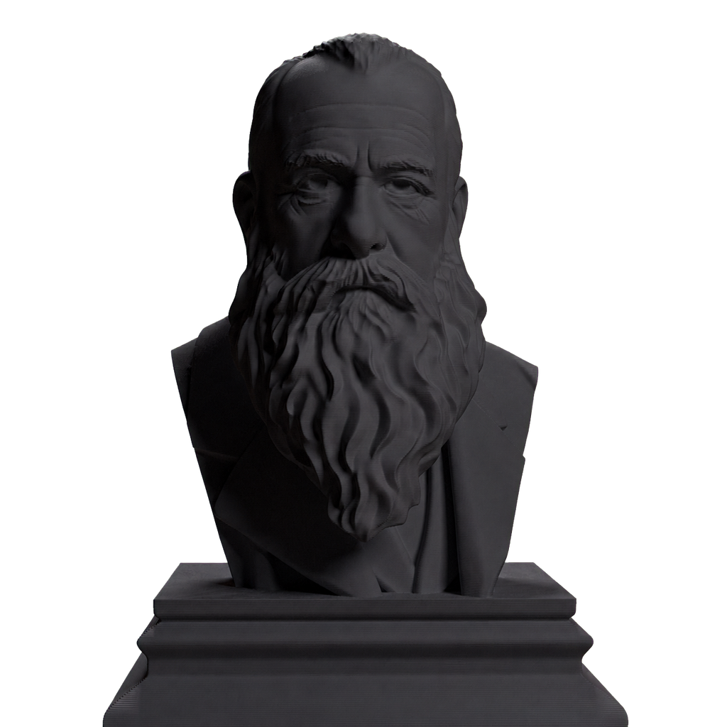 Claude Monet Charcoal Black collectible bust