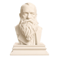 Claude Monet Ivory White collectible bust