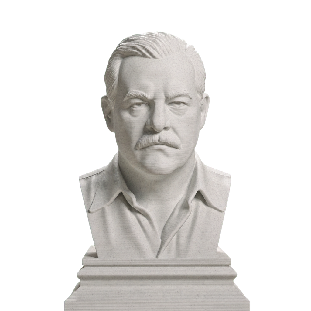 Ernest Hemingway Marble Stone collectible bust