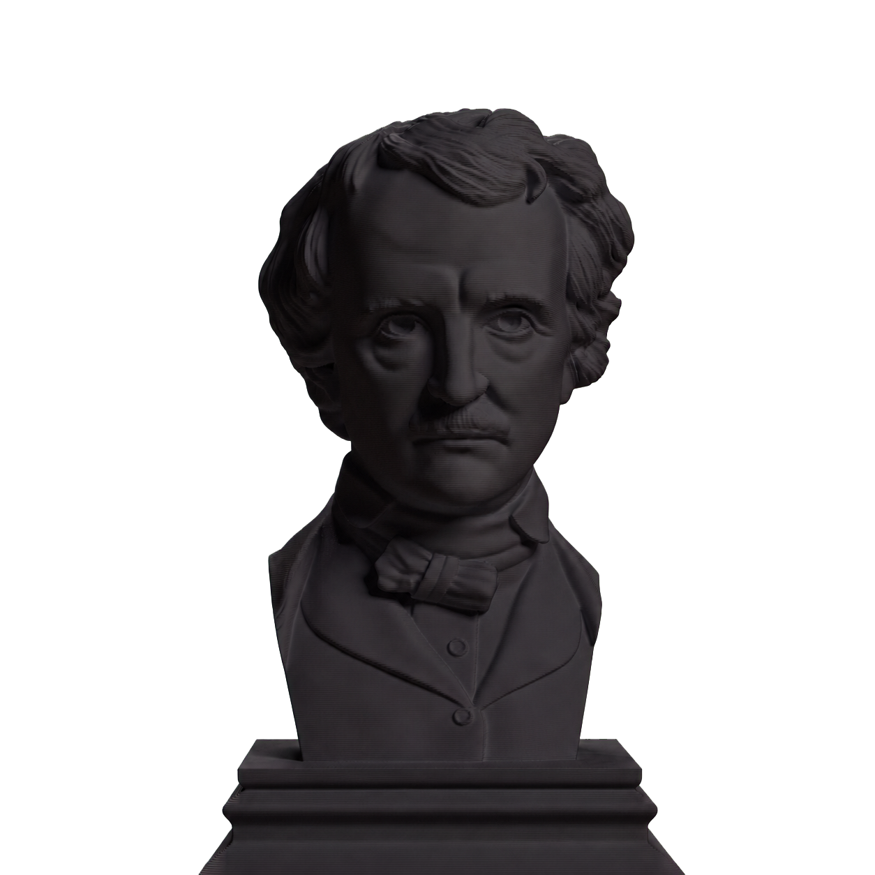 Edgar Allan Poe Charcoal Black collectible bust