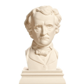 Edgar Allan Poe Ivory White collectible bust