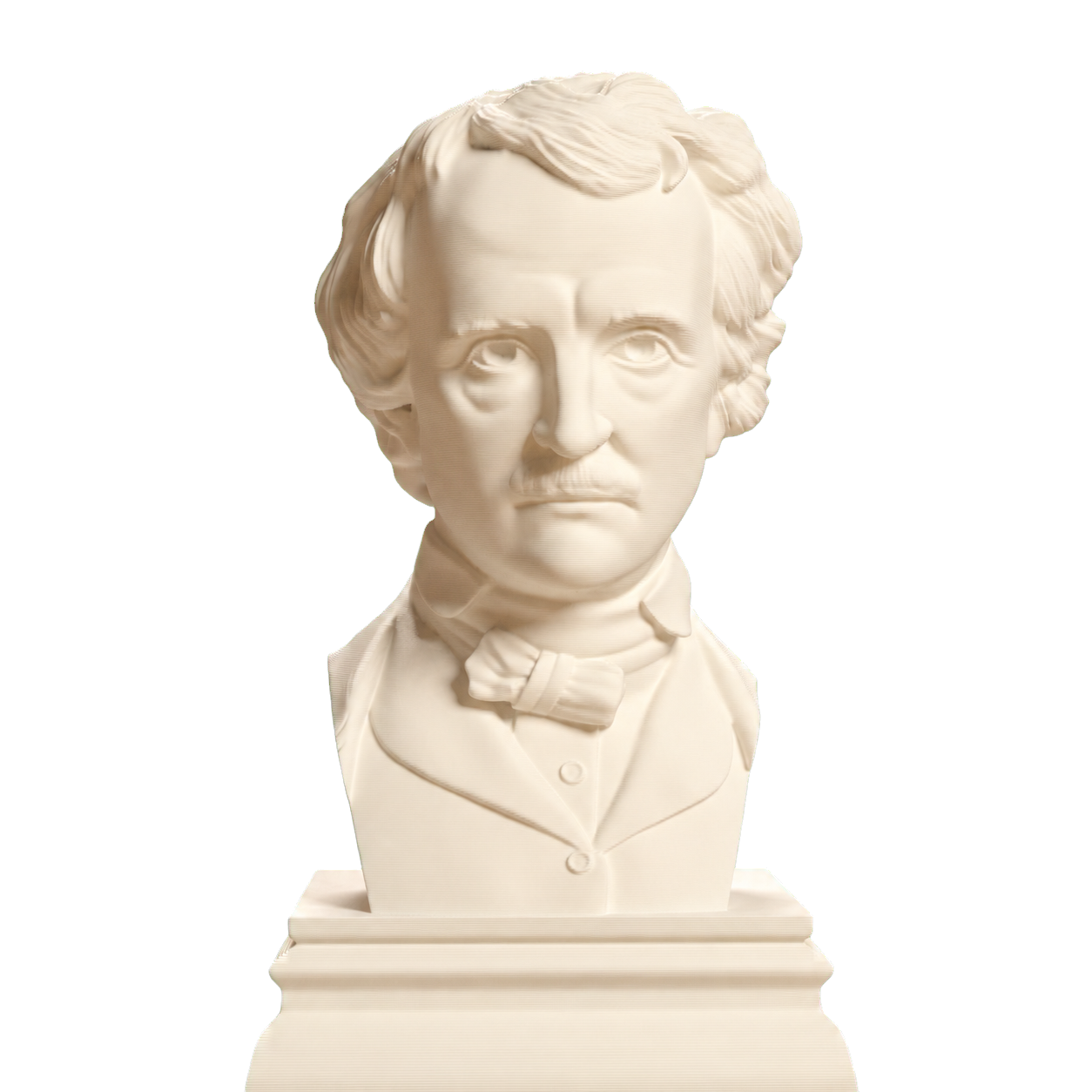 Edgar Allan Poe Ivory White collectible bust