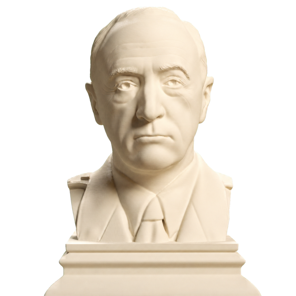 George S. Patton Ivory White collectible bust