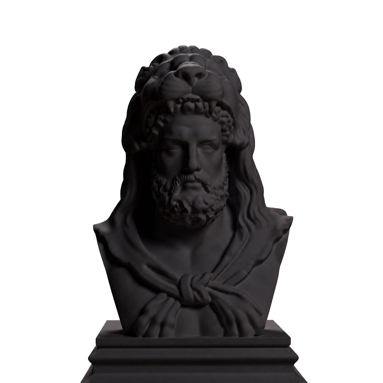 Hercules Charcoal Black collectible bust