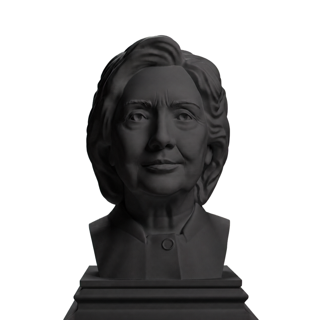 Hillary Clinton Charcoal Black collectible bust
