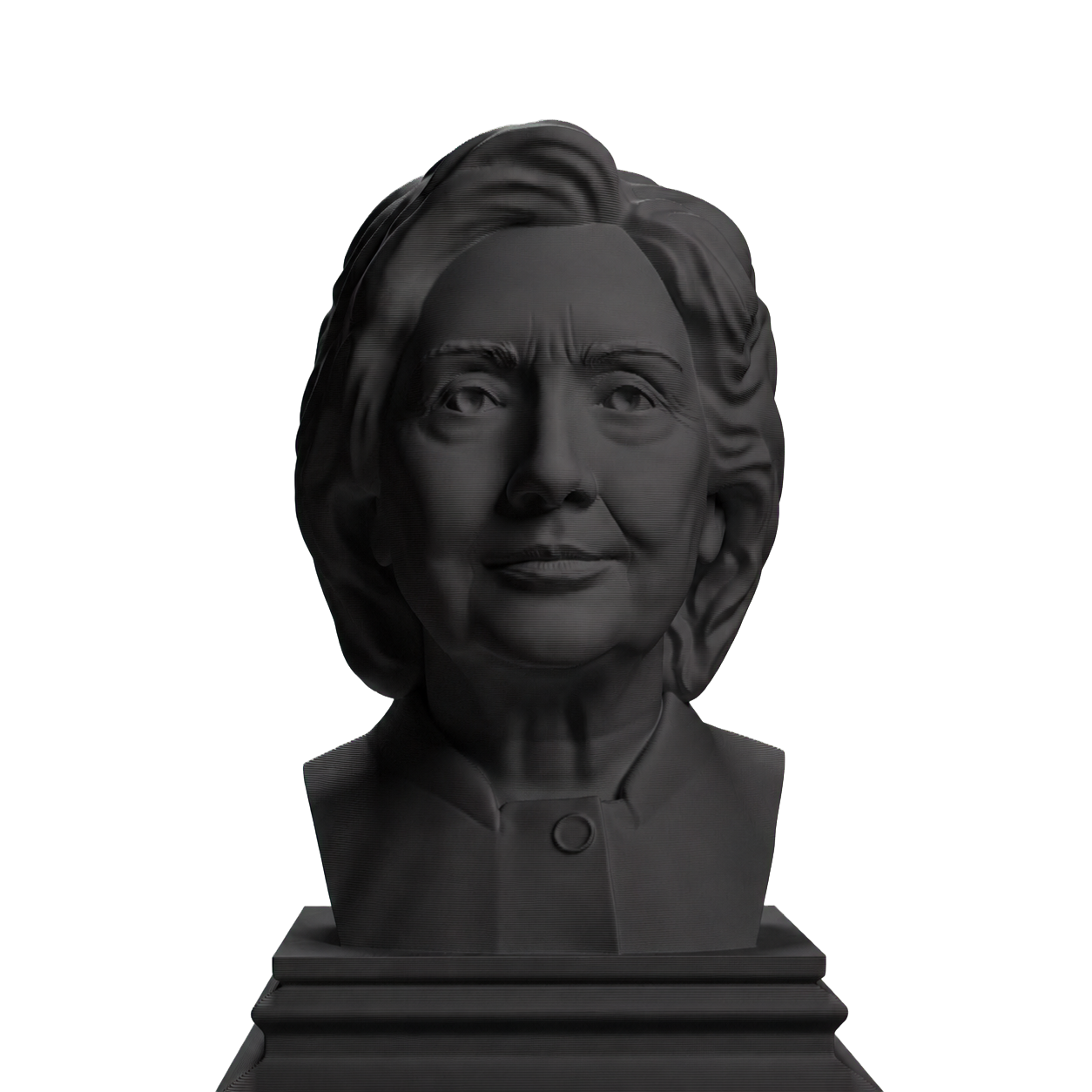 Hillary Clinton Charcoal Black collectible bust