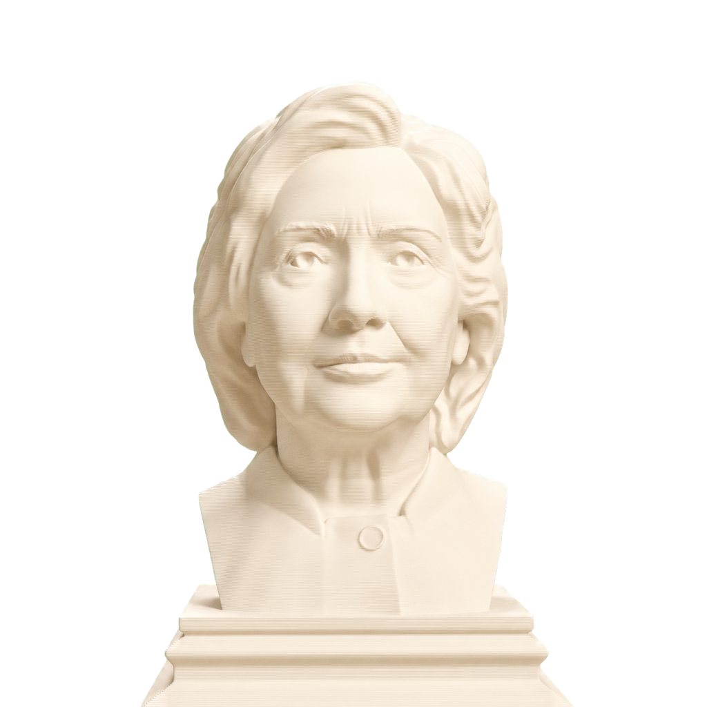 Hillary Clinton Ivory White collectible bust