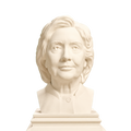 Hillary Clinton Ivory White collectible bust