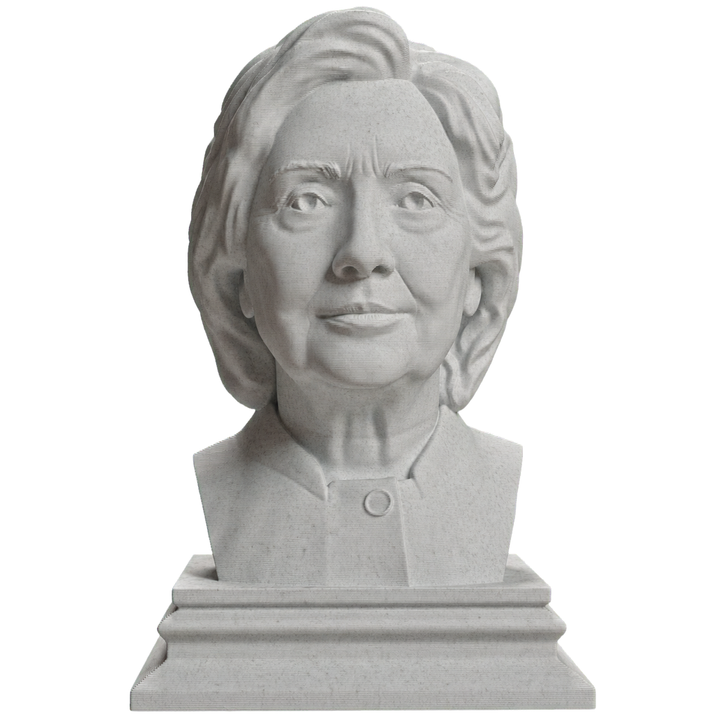 Hillary Clinton Marble Stone collectible bust