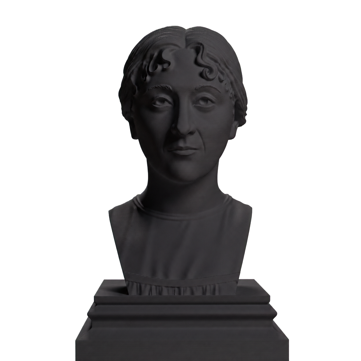 Jane Austen Charcoal Black collectible bust