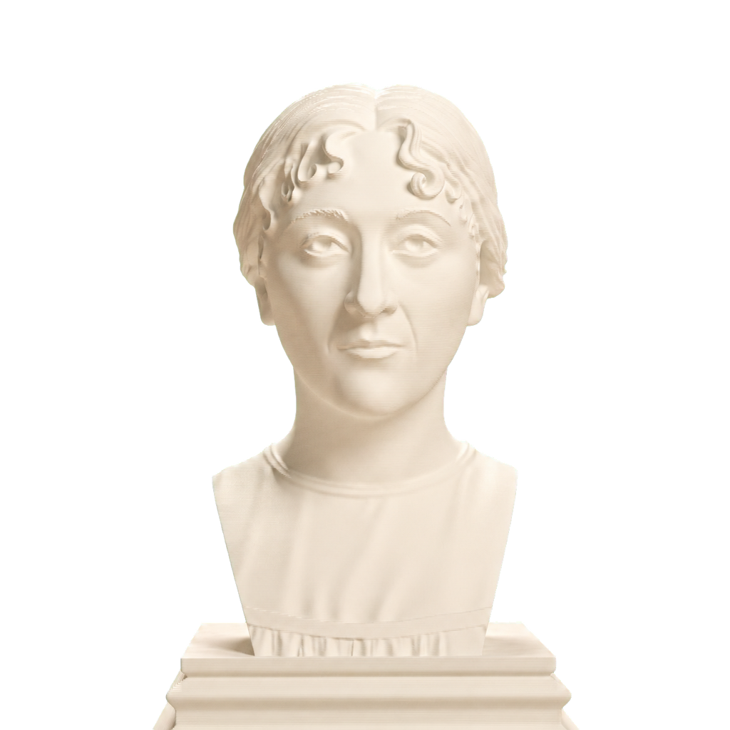 Jane Austen Ivory White collectible bust