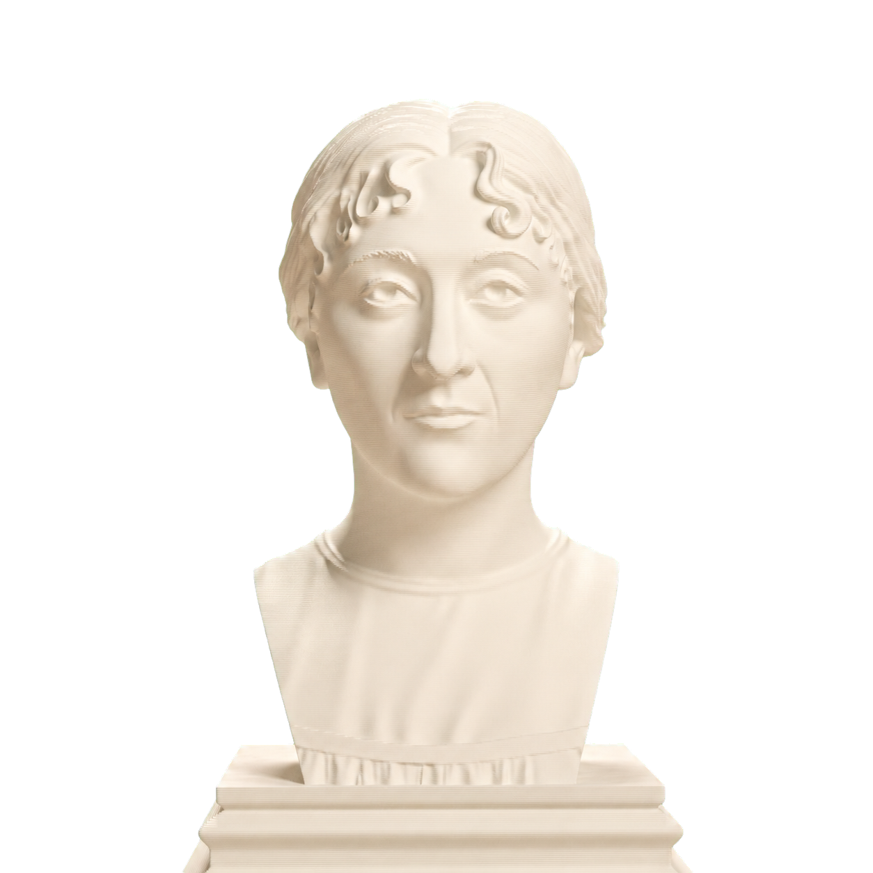 Jane Austen Ivory White collectible bust