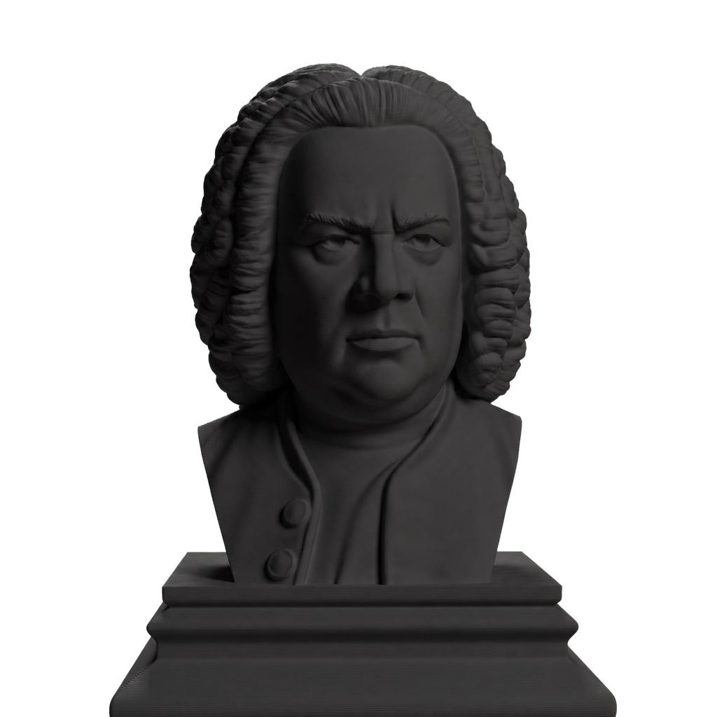 Johann Sebastian Bach Charcoal Black collectible bust