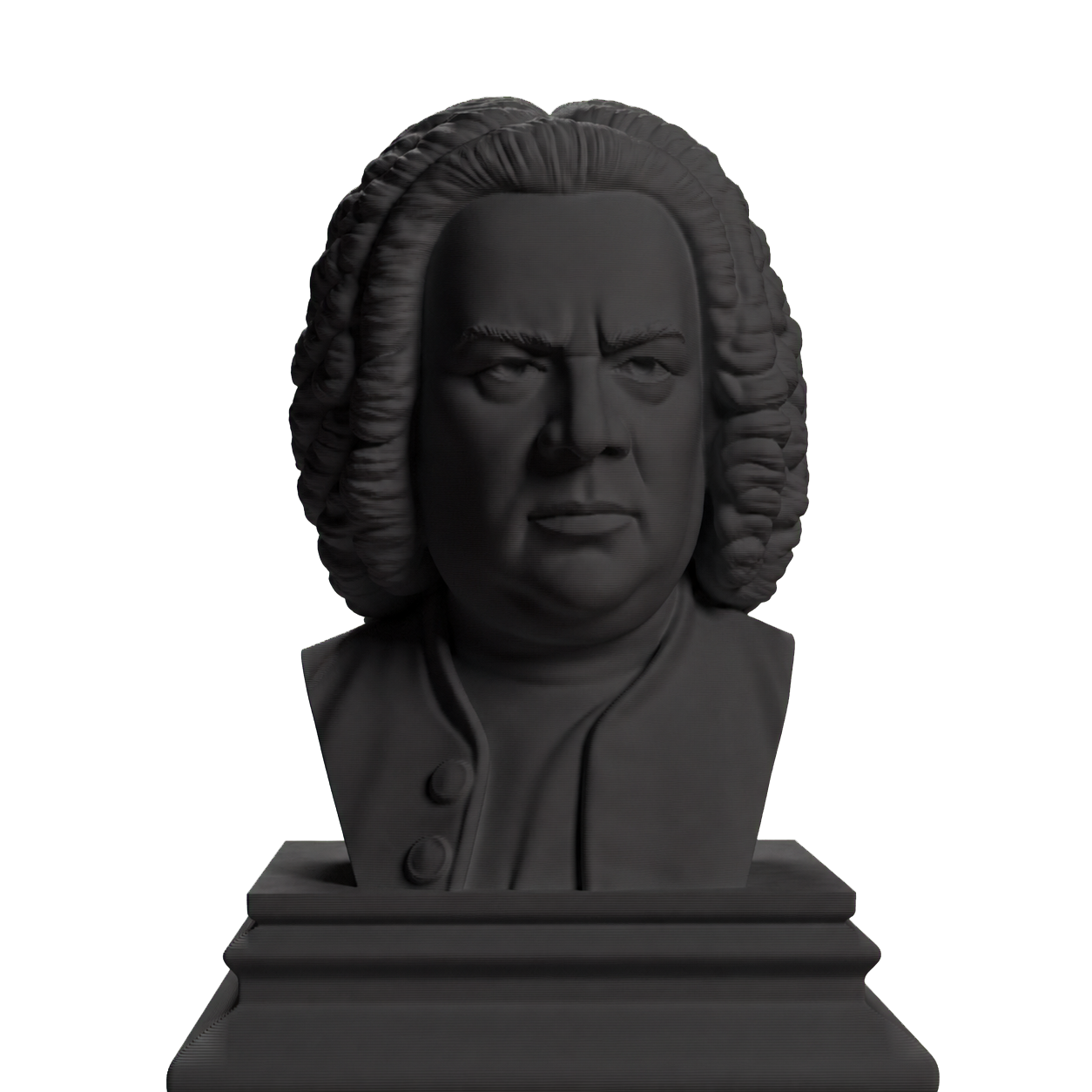Johann Sebastian Bach Charcoal Black collectible bust
