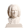 Johann Sebastian Bach Ivory White collectible bust