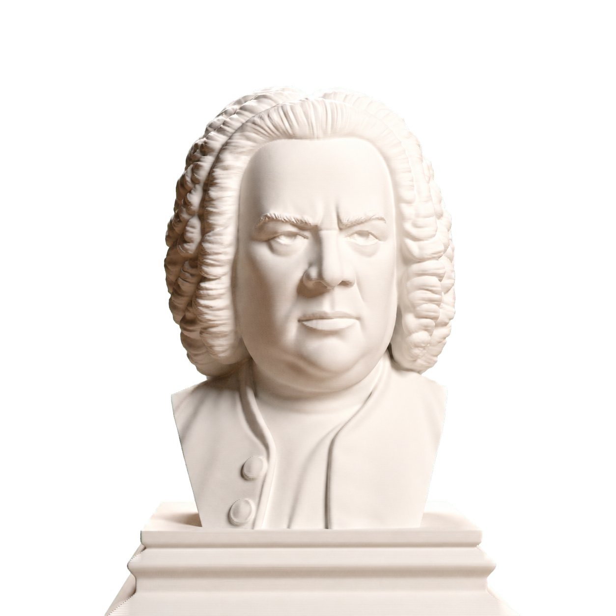 Johann Sebastian Bach Ivory White collectible bust