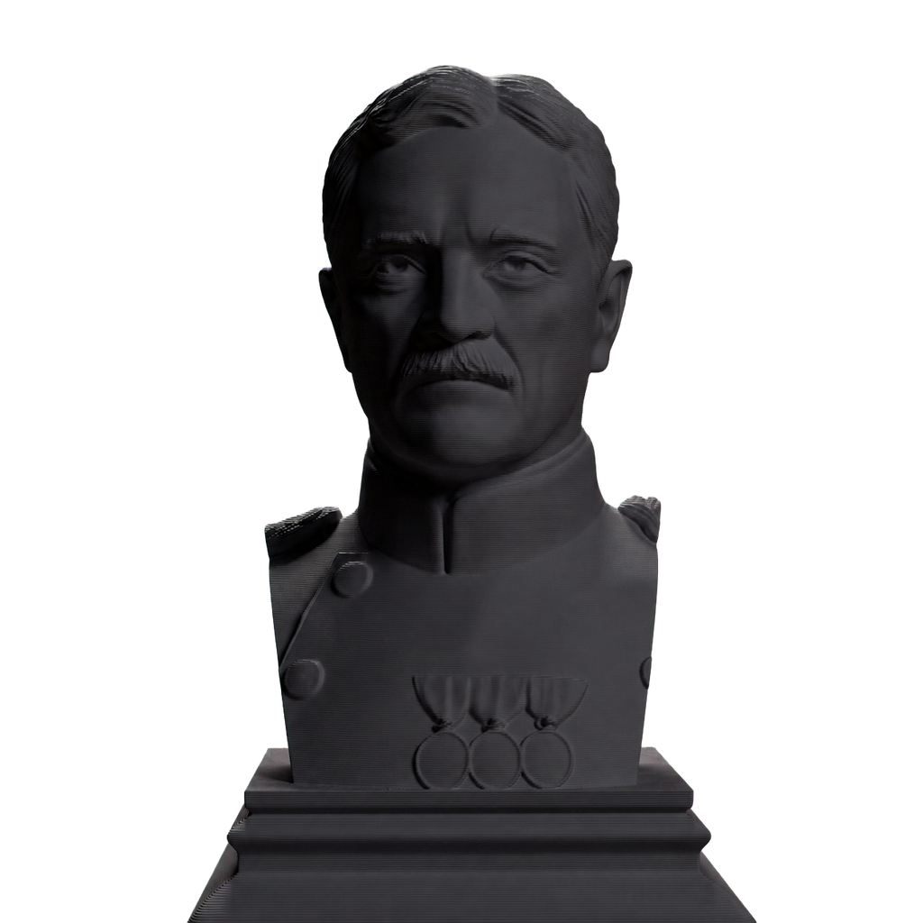 John J. Pershing Charcoal Black collectible bust