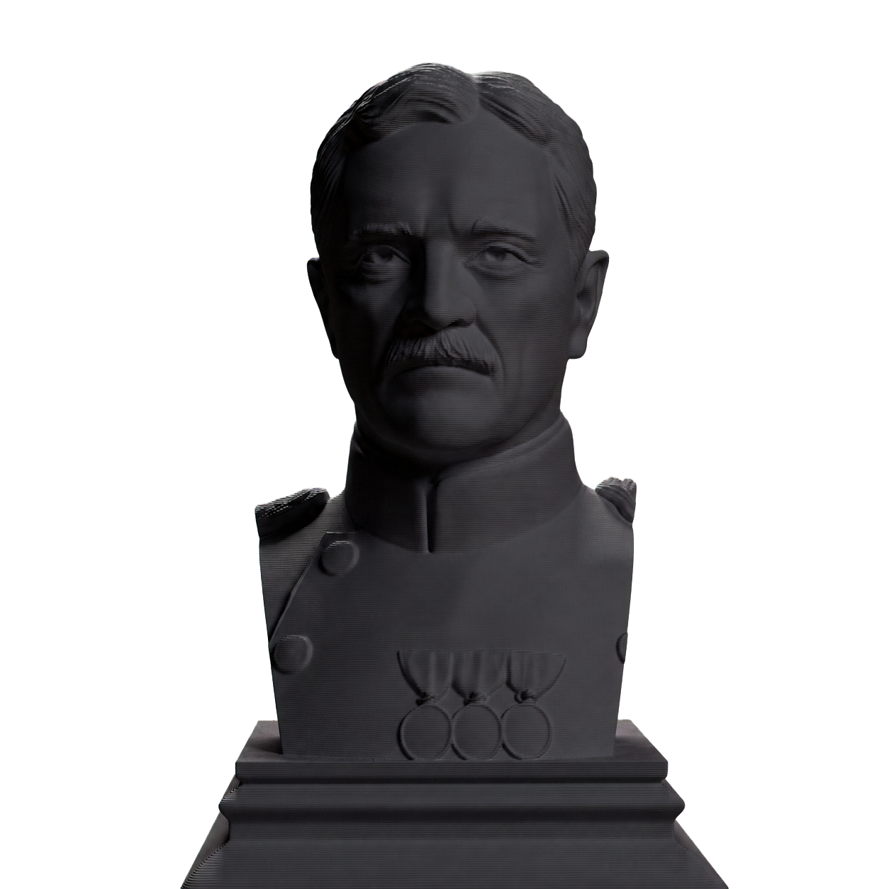 John J. Pershing Charcoal Black collectible bust