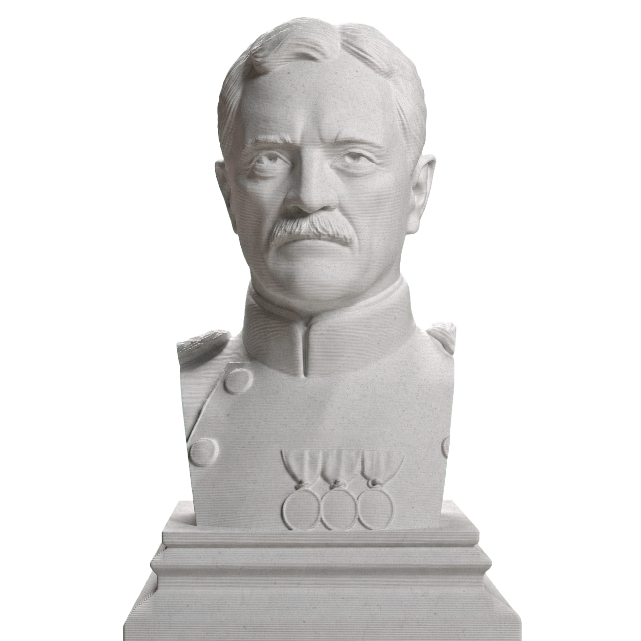 John J. Pershing Marble Stone collectible bust