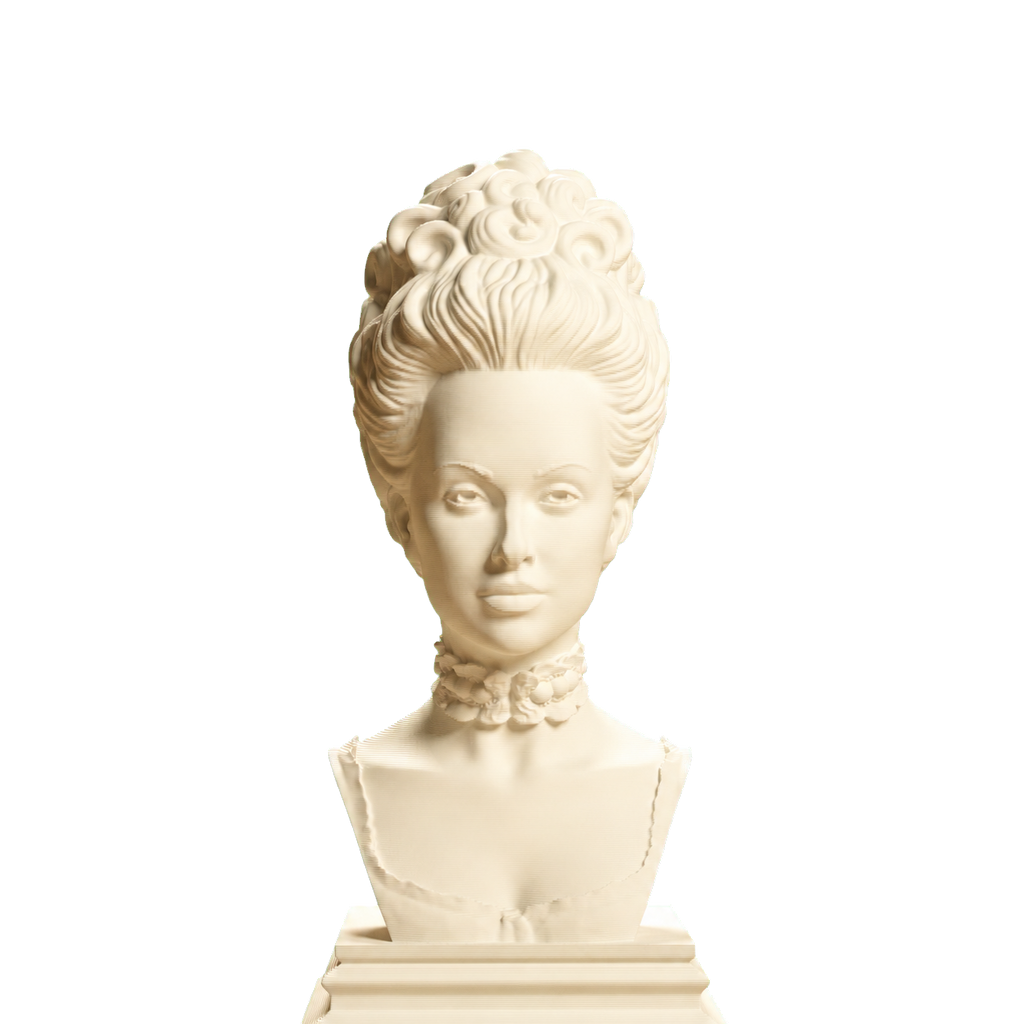 Marie Antoinette Ivory White collectible bust