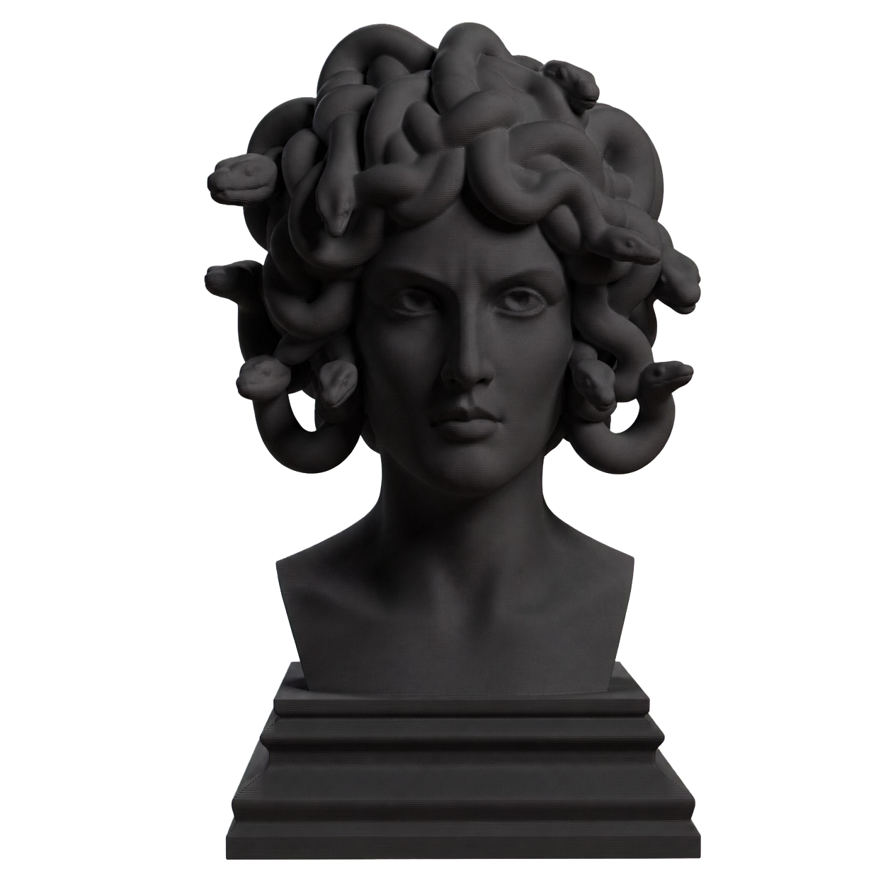 Medusa Charcoal Black collectible bust
