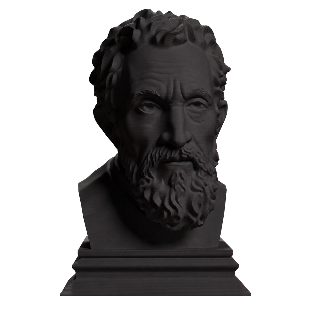 Michelangelo Charcoal Black collectible bust