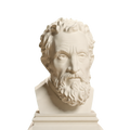 Michelangelo Ivory White collectible bust